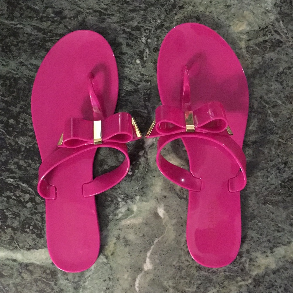 Michael Kors Jelly Bow Thong Sandals